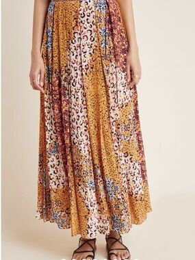 Bhanuni by Jyoti Panthera Pleated Maxi Skirt